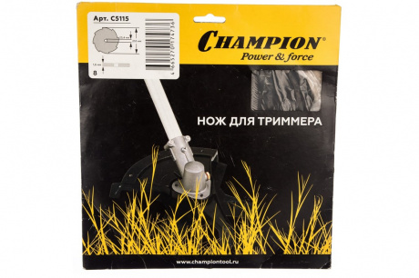 Купить Нож CHAMPION 8 зубчатый d=255*25.4mm   C5115 фото №1