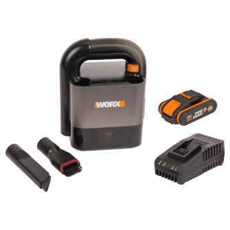 Купить Пылесос аккумуляторный WORX WX030 20V 2,0Ач,ЗУ коробка фото №3