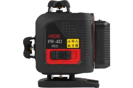 Купить Лазерный уровень RGK PR-4D Red с красным лучом фото №1